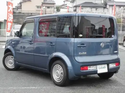 カタログ画像：キューブ （CUBE） １４Ｓ Ｖセレクション 2006年1月 DBA-BZ11 1400cc マローブルー（ＴＰＭ） 燃費16.4km / l バック