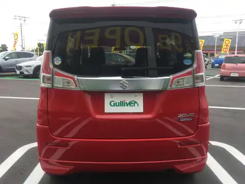 カタログ画像：ソリオ （SOLIO） ハイブリッドＭＸ デュアルカメラブレーキサポート装着車 2015年8月 DAA-MA36S 1200cc ファーベントレッド 燃費23.8km / l バック