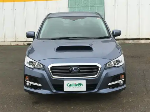 カタログ画像：レヴォーグ （LEVORG） １．６ＧＴアイサイト 2014年6月 DBA-VM4 1600cc スティールブルーグレー・メタリックorダークグレー・メタリック 燃費17.4km / l フロント