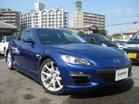 カタログ画像：ＲＸ－８ （RX-8） タイプＳ 2008年3月 ABA-SE3P 1400cc オーロラブルーマイカ 燃費9.4km / l メイン（その他）