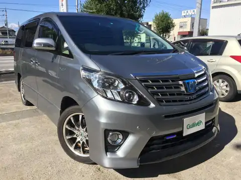 カタログ画像：アルファードハイブリッド （ALPHARD HYBRID） ハイブリッドＳＲ サイドリフトアップシート装着車 2014年4月 DAA-ATH20W 2400cc グレーメタリック 燃費16.2km / l メイン（その他）