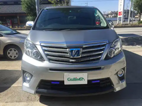 カタログ画像：アルファードハイブリッド （ALPHARD HYBRID） ハイブリッドＳＲ 2012年9月 DAA-ATH20W 2400cc グレーメタリック 燃費16.2km / l フロント