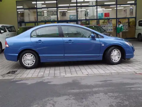 カタログ画像：シビックハイブリッド （CIVIC HYBRID） ＭＸＢ 2008年9月 DAA-FD3 1300cc ニュートロンブルー・メタリック 燃費25.8km / l 外装