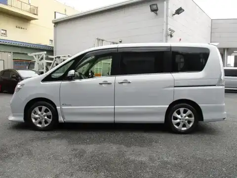 カタログ画像：セレナ （SERENA） ハイウェイスターＧ Ｓ－ハイブリッド エアロモード 2012年11月 DAA-HFC26 2000cc エターナルスノーホワイト（ＴＭ） 燃費15.2km / l 外装