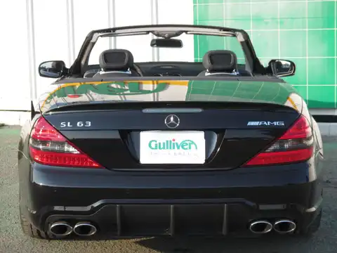 カタログ画像：ＳＬ （SL） ＳＬ６３ ＡＭＧ 2008年10月 CBA-230470 6300cc オブシディアンブラック（Ｍ）orクロマイトブラック（Ｍ） 燃費4.7km / l バック