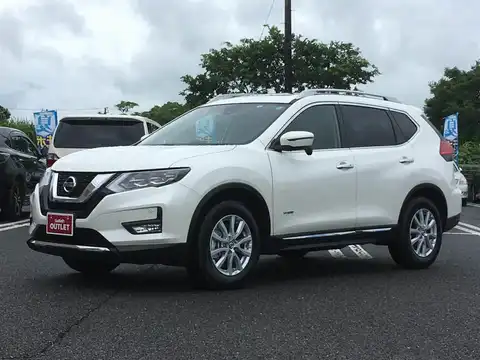 カタログ画像：エクストレイル （X-TRAIL） ２０Ｘ ハイブリッド 2017年6月 DAA-HT32 2000cc ブリリアントホワイトパール（３Ｐ） 燃費20.8km / l 外装