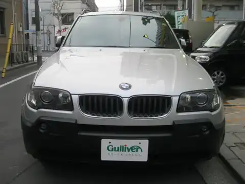 カタログ画像：Ｘ３ （X3） ２．５ｉ 2005年1月 GH-PA25 2500cc チタン・シルバー 燃費7.9km / l フロント