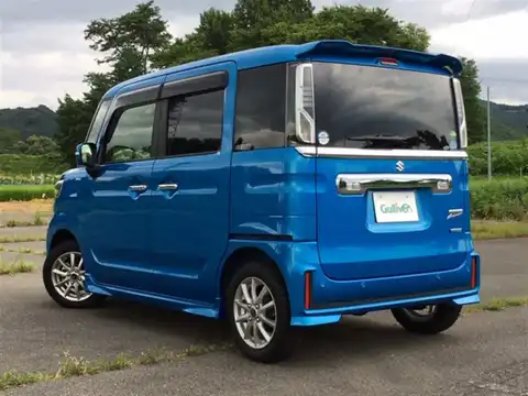 カタログ画像：スペーシアカスタム （SPACIA CUSTOM） ハイブリッドＸＳターボ 2019年10月 DAA-MK53S 660cc ブリスクブルーメタリック 燃費24.0km / l 外装