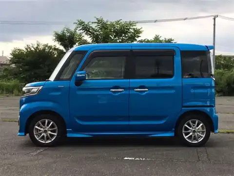 カタログ画像：スペーシアカスタム （SPACIA CUSTOM） ハイブリッドＸＳ 2019年10月 DAA-MK53S 660cc ブリスクブルーメタリック 燃費26.4km / l 外装