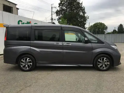 カタログ画像：ステップワゴンスパーダ （STEPWAGON SPADA） スパーダ特別仕様車クールスピリット アドバンスパッケージα 2015年12月 DBA-RP4 1500cc モダンスティール・メタリック 燃費15.0km / l 外装