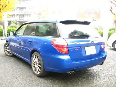 カタログ画像：レガシィツーリングワゴン （LEGACY TOURING WAGON） ｔｕｎｅｄ ｂｙ ＳＴＩ 2007年8月 CBA-BP5 2000cc ＷＲブルー・マイカ 燃費12.0km / l バック