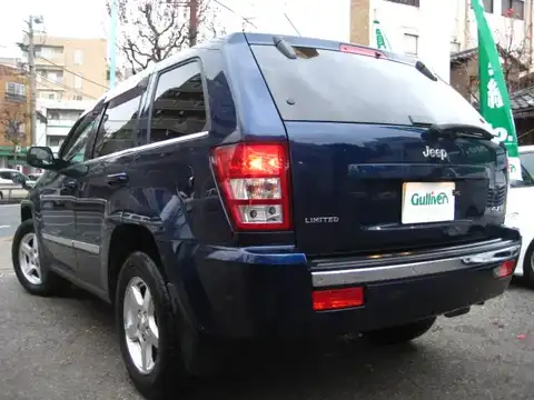 カタログ画像：ジープ・グランドチェロキー （JEEP GRAND CHEROKEE） リミテッド４．７ 2006年6月 GH-WH47 4700cc ミッドナイトブルーパールコート 燃費6.1km / l バック