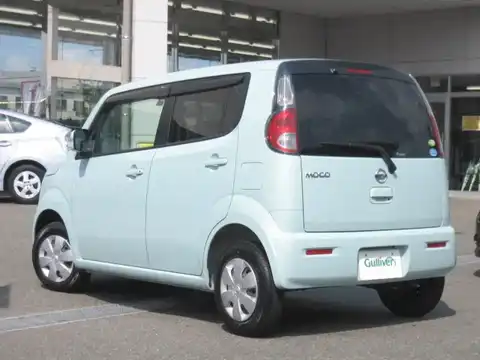 カタログ画像：モコ （MOCO） Ｘ 2012年5月 DBA-MG33S 660cc アロマティックアクア（Ｍ） 燃費23.2km / l バック