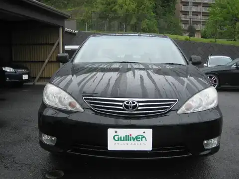 カタログ画像：カムリ （CAMRY） ２．４Ｇ 2004年7月 CBA-ACV30 2400cc ブラック 燃費11.0km / l フロント