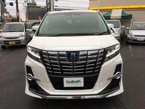 カタログ画像：アルファードハイブリッド （ALPHARD HYBRID） ハイブリッドＳＲ 2015年1月 DAA-AYH30W 2500cc ラグジュアリーホワイトパールクリスタルシャインガラスフレークorホワイトパールクリスタルシャイン 燃費18.4km / l フロント