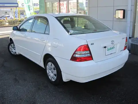 カタログ画像：カローラ （COROLLA） Ｇ Ｌパッケージ 2004年2月 CBA-NZE124 1500cc ホワイトパールクリスタルシャイン 燃費14.4km / l バック