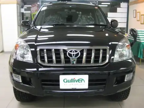 カタログ画像：ランドクルーザープラド （LAND CRUISER PRADO） ＴＸリミテッド 2007年4月 CBA-TRJ120W 2700cc ブラック 燃費8.8km / l フロント