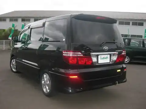 カタログ画像：アルファードＧ （ALPHARD G） ＭＳ プライムセレクションⅡ 2007年6月 CBA-MNH10W 3000cc ブラックマイカ 燃費8.9km / l バック