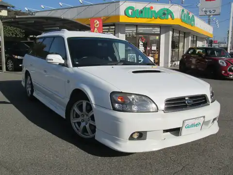 カタログ画像：レガシィツーリングワゴン （LEGACY TOURING WAGON） ＧＴ－ＢリミテッドⅡ 2002年10月 TA-BH5 2000cc ピュアホワイト 燃費11.4km / l メイン（その他）