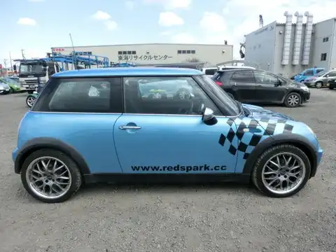 カタログ画像：ＭＩＮＩ （MINI） ワン 2004年9月 GH-RA16 1600cc エレクトリック・ブルーメタリック 燃費14.0km / l 外装