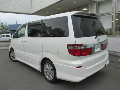 カタログ画像：アルファードＶ （ALPHARD V） ＭＳ 2002年5月 TA-MNH15W 3000cc ホワイトパールマイカ 燃費8.6km / l バック