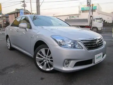 カタログ画像：クラウンハイブリッド （CROWN HYBRID） ハイブリッド Ｌパッケージ 2010年2月 DAA-GWS204 3500cc プレミアムシルバーパール 燃費14.0km / l メイン（その他）