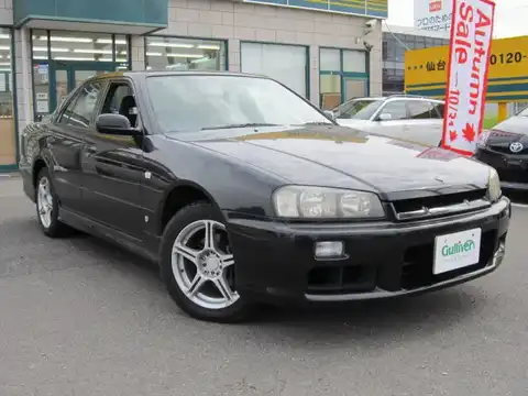 カタログ画像：スカイライン （SKYLINE） ２５ＧＴ ＦＯＵＲ Ｌセレクション 1999年8月 GF-ENR34 2500cc ブラックパール 燃費9.6km / l メイン（その他）