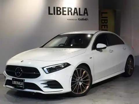 カタログ画像：Ａクラスセダン （A-CLASS SEDAN） Ａ２５０ ４マチック エディション１セダン 2019年10月 5BA-177147M 2000cc ポーラーホワイト フロント