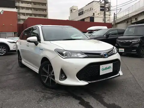 カタログ画像：カローラフィールダー （COROLLA FIELDER） ハイブリッドＧ ダブルバイビー 2017年10月 DAA-NKE165G 1500cc ホワイトパールクリスタルシャイン 燃費34.4km / l メイン（その他）