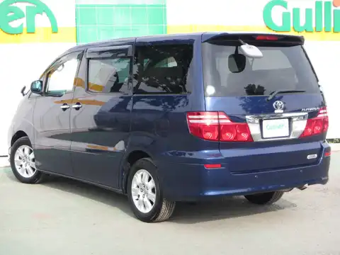 カタログ画像：アルファードＧ （ALPHARD G） ＡＸ Ｌエディション 2007年6月 DBA-ANH15W 2400cc ダークブルーマイカ 燃費9.4km / l バック