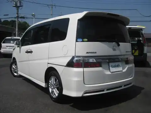 カタログ画像：ステップワゴン （STEPWAGON） スパーダＳ Ｚパッケージ 2007年11月 DBA-RG2 2000cc プレミアムホワイト・パール 燃費11.4km / l バック