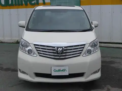 カタログ画像：アルファード （ALPHARD） ３５０Ｇ Ｌパッケージ 2008年5月 DBA-GGH25W 3500cc ゴールドパールクリスタルシャイン 燃費9.1km / l フロント