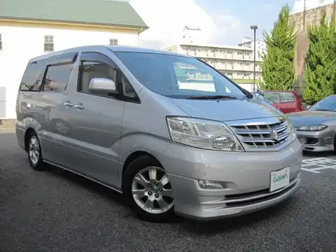 カタログ画像：アルファードＶ （ALPHARD V） ＡＸ Ｌエディション サイドリフトアップシート装着車 2005年4月 DBA-ANH15W 2400cc シルバーメタリック 燃費9.4km / l メイン