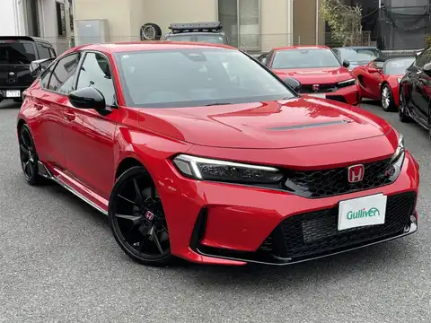 カタログ画像：シビック （CIVIC） タイプＲ レーシングブラックパッケージ 2025年1月 6BA-FL5 2000cc フレームレッド 燃費12.5km / l メイン（その他）