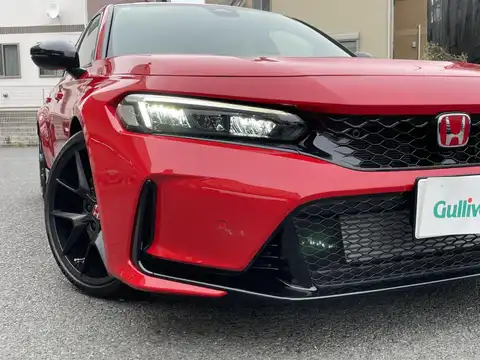 カタログ画像：シビック （CIVIC） タイプＲ レーシングブラックパッケージ 2025年9月 6BA-FL5 2000cc フレームレッド 燃費12.5km / l 外装