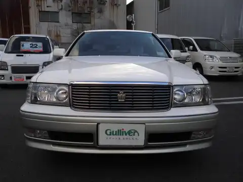 カタログ画像：クラウン （CROWN） ロイヤルツーリング Ｓセレクション 1998年1月 E-JZS151 2500cc シルキーシャイントーニング 燃費10.2km / l フロント