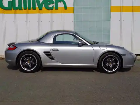 カタログ画像：ボクスター （BOXSTER） ボクスターＳ 2005年8月 GH-98726 3200cc アークティックシルバーメタリックorＧＴシルバーメタリック 燃費8.0km / l バック