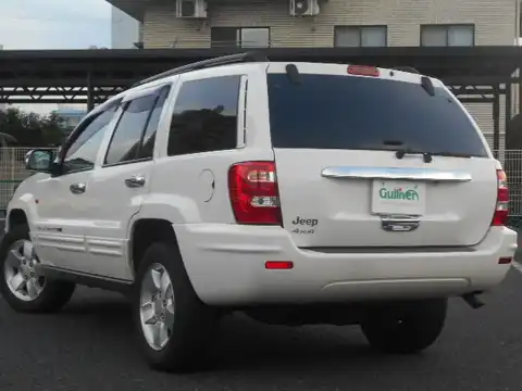 カタログ画像：ジープ・グランドチェロキー （JEEP GRAND CHEROKEE） リミテッド 2004年4月 GH-WJ40 4000cc ストーンホワイトクリアコート 燃費6.5km / l バック