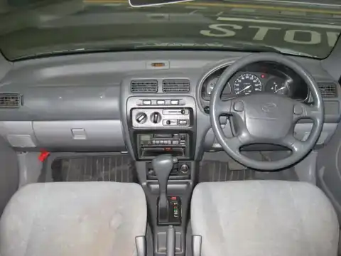 カタログ画像：スターレット （STARLET） ルフレｆ エクストラパッケージ装着車 1997年4月 E-EP91 1300cc ブルーイッシュシルバーメタリック 燃費16.4km / l 内装