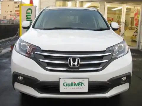 カタログ画像：ＣＲ－Ｖ （CR-V） ２０Ｇ 2012年10月 DBA-RM1 2000cc ホワイトオーキッド・パール 燃費14.4km / l フロント