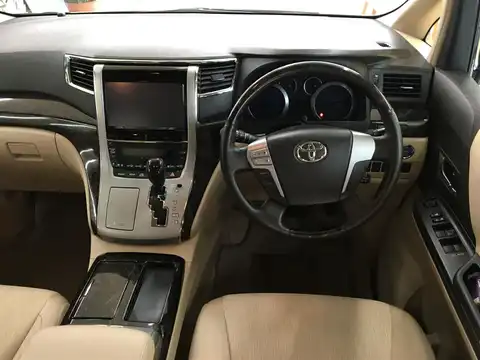 カタログ画像：アルファードハイブリッド （ALPHARD HYBRID） ハイブリッドＸ 2012年9月 DAA-ATH20W 2400cc ホワイトパールクリスタルシャイン 燃費17.0km / l 内装