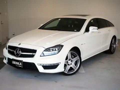 カタログ画像：ＣＬＳクラス シューティングブレーク （CLS-CLASS SHOOTING BRAKE） ＣＬＳ６３ ＡＭＧ シューティングブレーク 2014年4月 ABA-218974 5500cc ダイヤモンドホワイト（Ｍ） 燃費8.8km / l フロント