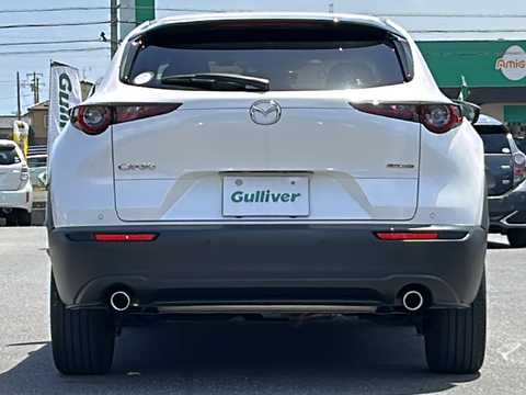 カタログ画像：ＣＸ－３０ （CX-30） ＸＤ ツーリング 2024年7月 3DA-DM8R 1800cc スノーフレイクホワイトパールマイカ 燃費18.7km / l バック