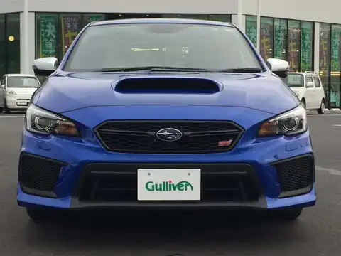 カタログ画像：ＷＲＸ ＳＴＩ （WRX STI） ＳＴＩ 2018年6月 CBA-VAB 2000cc ＷＲブルー・パール 燃費9.4km / l フロント