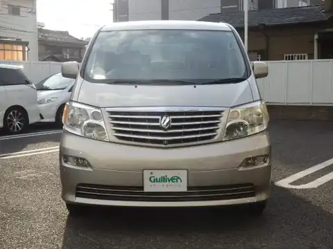 カタログ画像：アルファードＶ （ALPHARD V） ＭＸ Ｊエディション 2002年5月 TA-MNH10W 3000cc ゴールドメタリック 燃費8.9km / l フロント