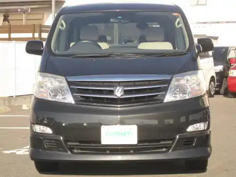 カタログ画像：アルファードＶ （ALPHARD V） ＡＸ Ｌエディション サイドリフトアップシート装着車 2007年6月 DBA-ANH10W 2400cc ブラックマイカ 燃費9.7km / l フロント