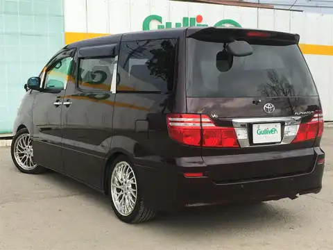 カタログ画像：アルファードＧ （ALPHARD G） ＭＸ Ｌエディション 2005年4月 TA-MNH15W 3000cc ブラッキッシュレッドマイカ 燃費8.6km / l バック