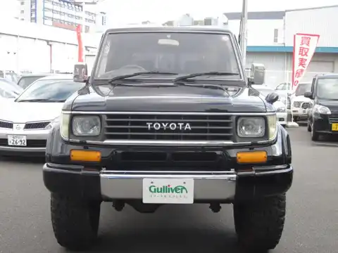 カタログ画像：ランドクルーザープラド （LAND CRUISER PRADO） ４ドア プラドＳＸワイド 1992年8月 Q-LJ78W 2400cc フロント