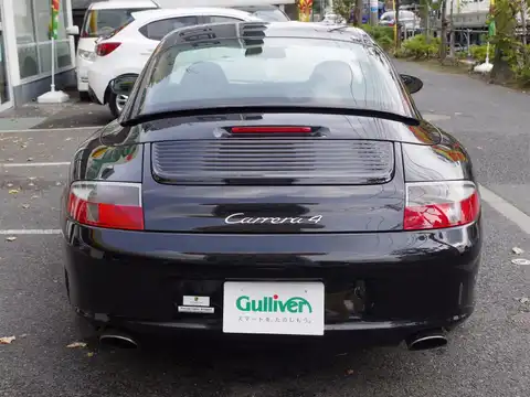 カタログ画像：９１１ （911） ９１１カレラ４ カブリオレ 2003年9月 GH-99603 3600cc ブラックorバサルトブラックメタリック 燃費7.0km / l バック