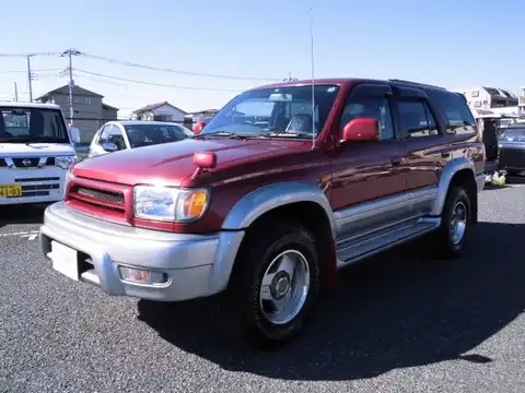 カタログ画像：ハイラックスサーフ （HILUX SURF） ＳＳＲ－Ｘ 1998年8月 GF-RZN185W 2700cc レッドマイカメタリックトーニングＧ 燃費9.1km / l 外装